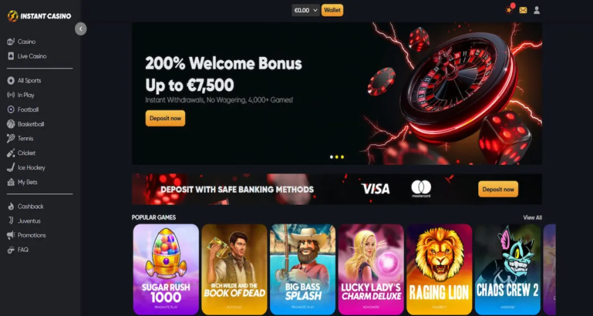 Instant Casino – Nejlepší volba pro české hráče